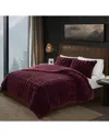 Frye Bubble Comforter Set In Burgundy