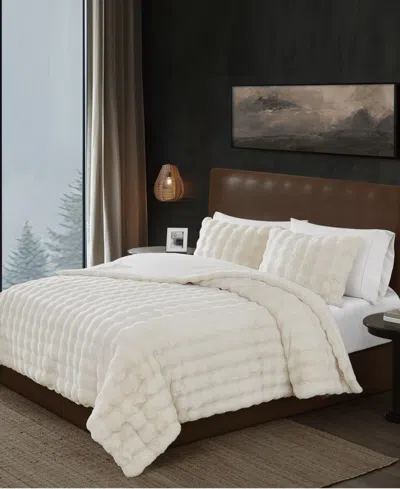 FRYE BUBBLE FAUX FUR 3-PC. COMFORTER SET, KING