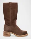 Frye Campus 12r Suede Mid-calf Boots In Multi