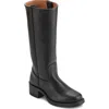 Frye Campus Tall Leather Riding Boots In Black