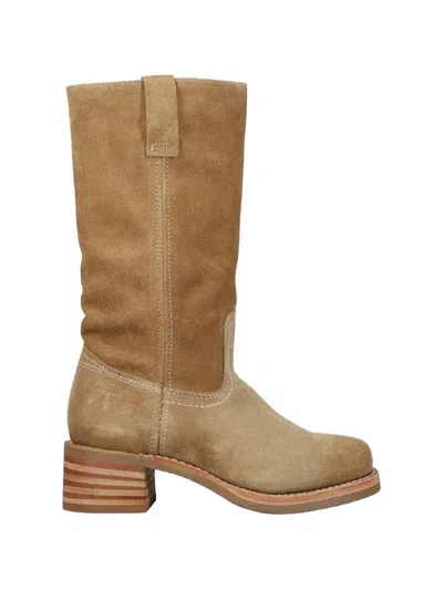 Frye Campus Boots In Brown