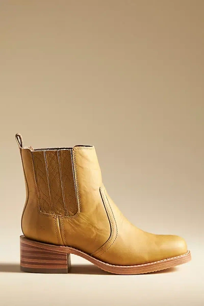 Frye Campus Chelsea Boots In White