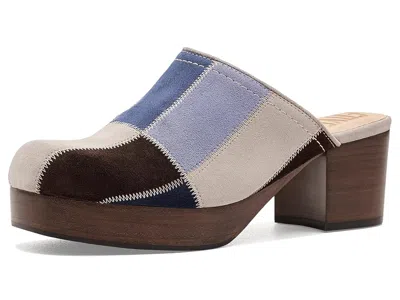 Frye Campus Clogs Patchwork Women's Clog/mule Shoes Blue Multi: 10 B - Medium