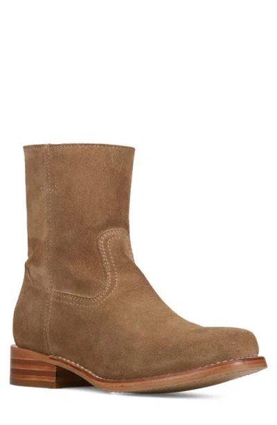 Frye Campus Inside Zip Boots In Brown