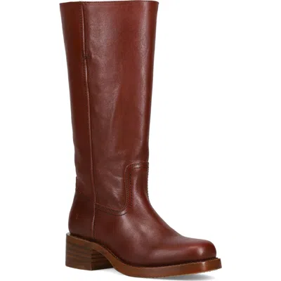 Frye Campus Knee High Boot In Red