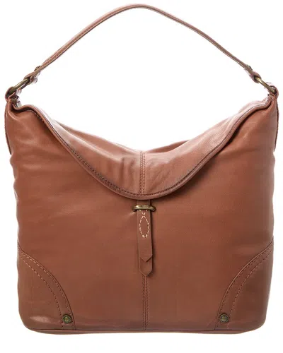 Frye Campus Leather Hobo Bag In Brown