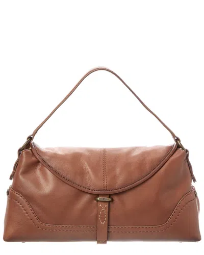Frye Campus Leather Shoulder Bag In Brown