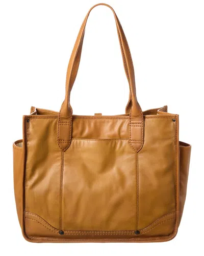 Frye Campus Leather Tote In Orange