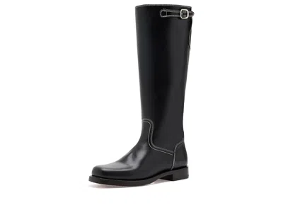 Frye Campus Low Heel Tall Riding Boots Women's Boots Black: 9 B - Medium, Leather