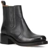 Frye Campus Platform Chelsea Boot In Black