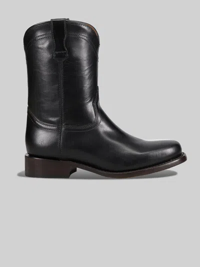 Frye Campus Roper Western Boots In Black
