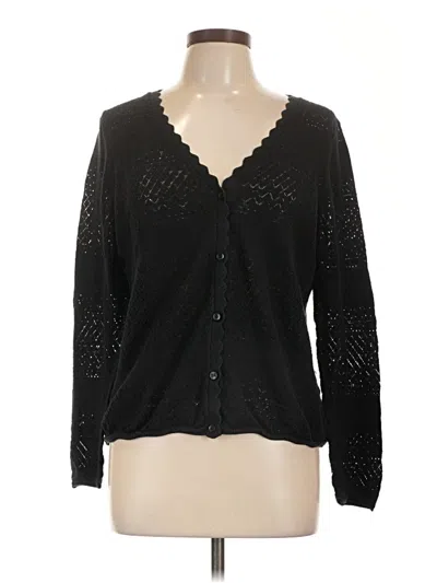 Pre-owned Frye Cardigan Sweater In Black