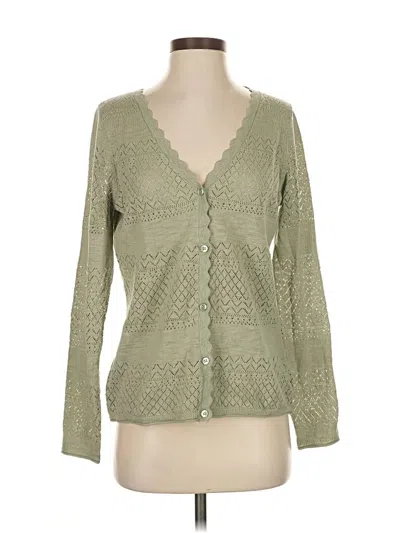 Pre-owned Frye Cardigan Sweater In Green