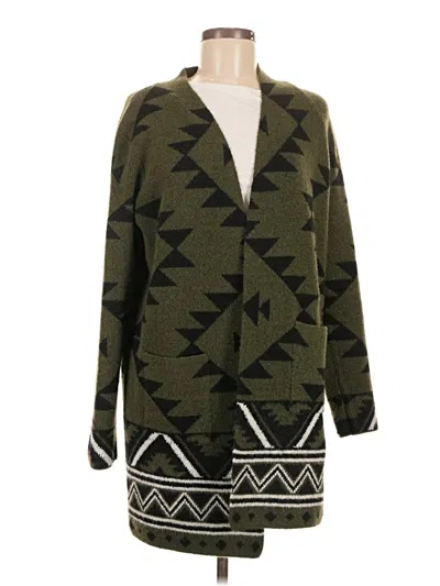 Pre-owned Frye Cardigan Sweater In Green