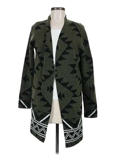 Pre-owned Frye Cardigan Sweater In Green