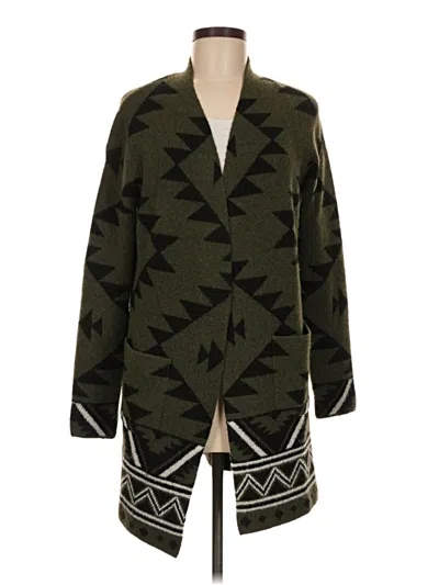 Pre-owned Frye Cardigan Sweater In Green