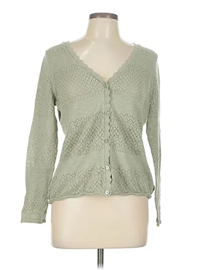 Pre-owned Frye Cardigan Sweater In Green