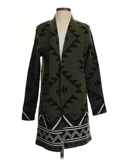 Pre-owned Frye Cardigan Sweater In Green