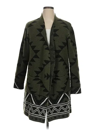 Pre-owned Frye Cardigan Sweater In Green