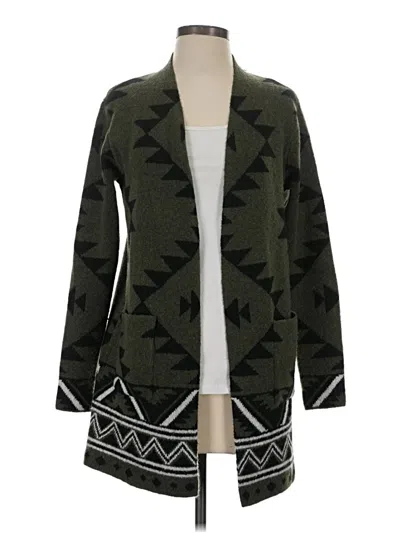 Pre-owned Frye Cardigan Sweater In Green