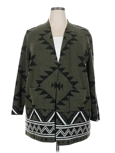 Pre-owned Frye Cardigan Sweater In Green