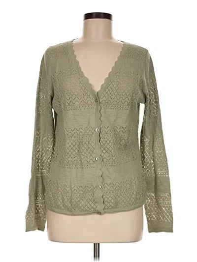 Pre-owned Frye Cardigan Sweater In Green
