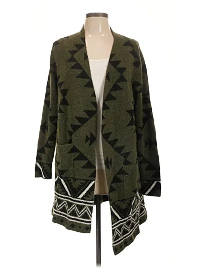 Pre-owned Frye Cardigan Sweater In Green