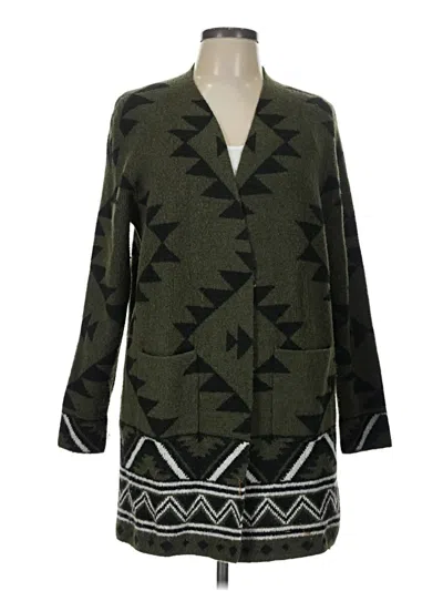 Pre-owned Frye Cardigan Sweater In Green