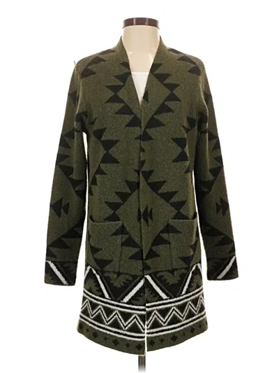 Pre-owned Frye Cardigan Sweater In Green
