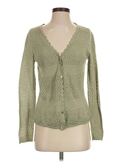 Pre-owned Frye Cardigan Sweater In Green