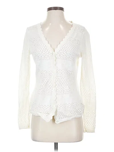 Pre-owned Frye Cardigan Sweater In Ivory