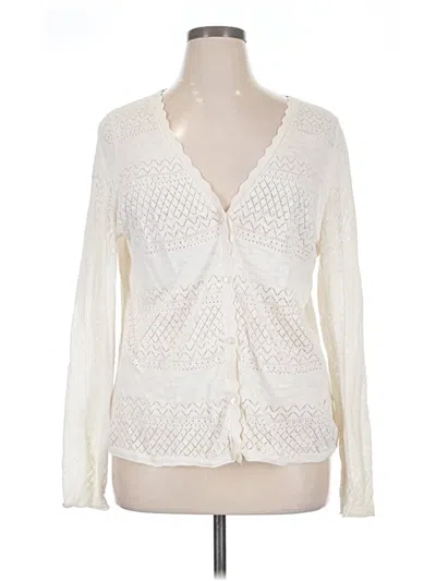 Pre-owned Frye Cardigan Sweater In Ivory