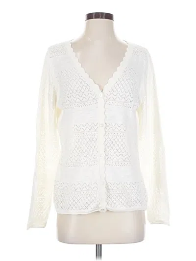 Pre-owned Frye Cardigan Sweater In Ivory