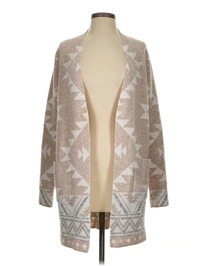 Pre-owned Frye Cardigan Sweater In Tan