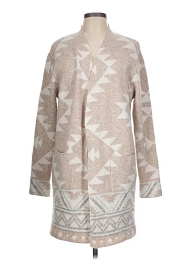 Pre-owned Frye Cardigan Sweater In Tan