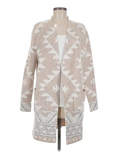 Pre-owned Frye Cardigan Sweater In Tan