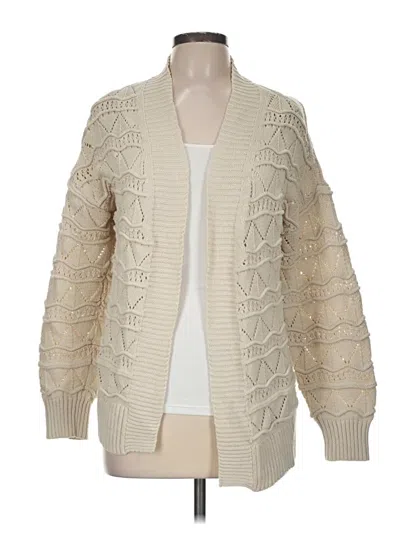 Pre-owned Frye Cardigan Sweater In Tan