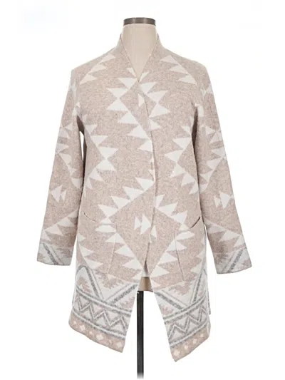 Pre-owned Frye Cardigan Sweater In Tan