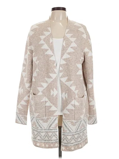 Pre-owned Frye Cardigan Sweater In Tan