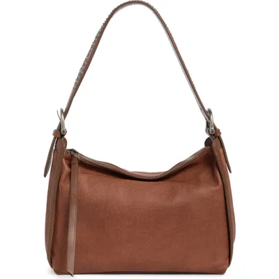 Frye Carla Studded Shoulder Bag In Cognac