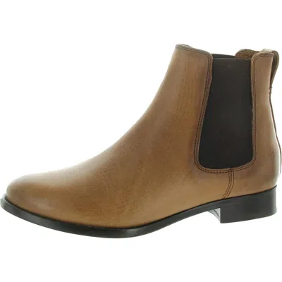 Frye Carly Womens Mixed Media Chelsea Boots In Green