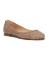 Frye Carson Ballet Flat In Clay - Scrunched Leather