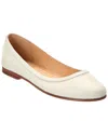 Frye Carson Leather Ballet Flat In White