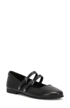 Frye Carson Mary Jane Flat In Black