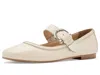 Frye Carson Mary Jane Flat In Neutral