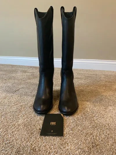 Pre-owned Frye Carson Pull On Boots - Black - Size 5.5 - Brand In Box - Rp $375