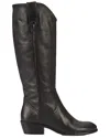 Frye Carson Pull On Leather Bootie In Black