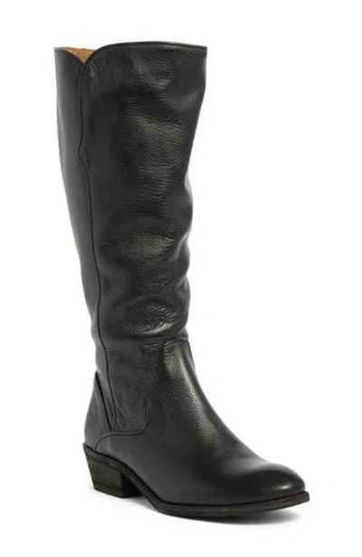 Frye Carson Western Boot In Black