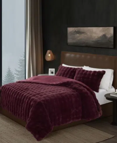 Frye Channel Faux Fur Comforter Sets In Tan