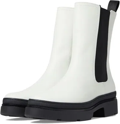 Frye Chloe Fr40182-whit Chelsea Boots Women's Us 7 White Leather Pull On Khd362